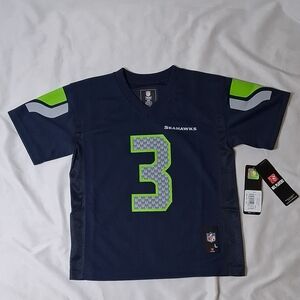 Nike Seattle Seahawks Kids Russell Wilson #3 Navy Football Jersey